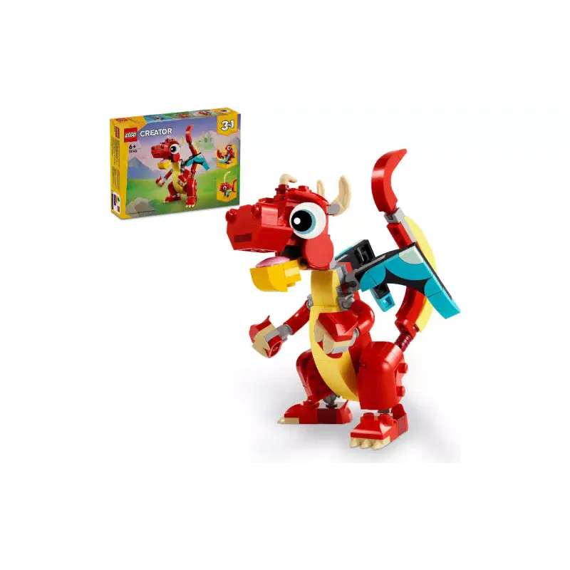 Konstruktőr LEGO Creator 3-in-1 Red Dragon (31145)
