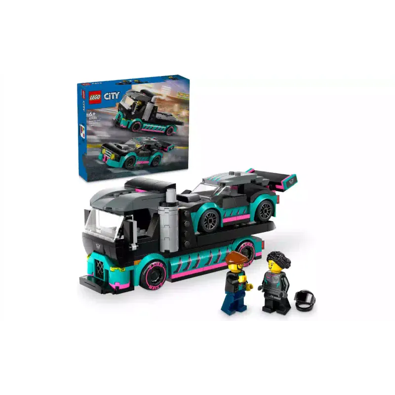 Construtor LEGO City Race Car and Car Carrier Truck (60406)