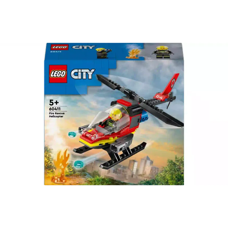 Konstruktor LEGO City Fire Fire Rescue Helicopter (60411)