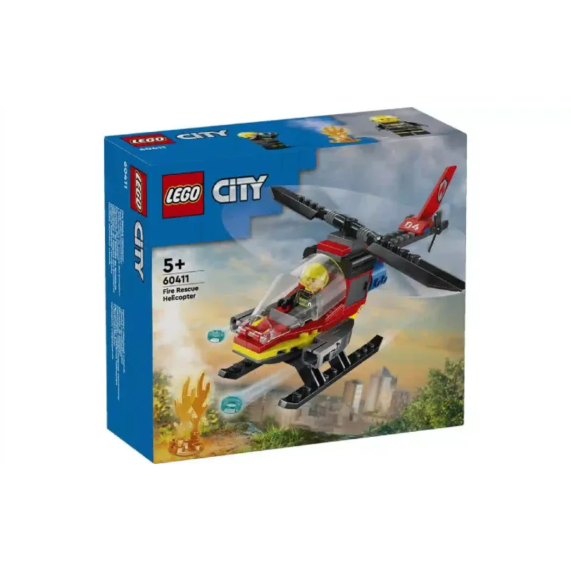 Konstruktor LEGO City Fire Fire Rescue Helicopter (60411)