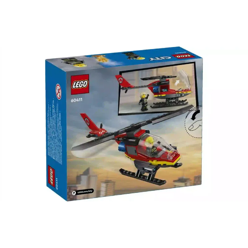 Konstruktor LEGO City Fire Fire Rescue Helicopter (60411)