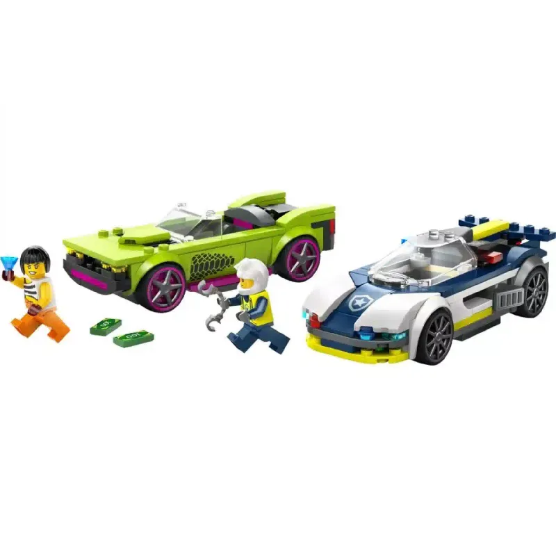 Construtor LEGO City Police Police Car and Muscle Car Chase (60415)