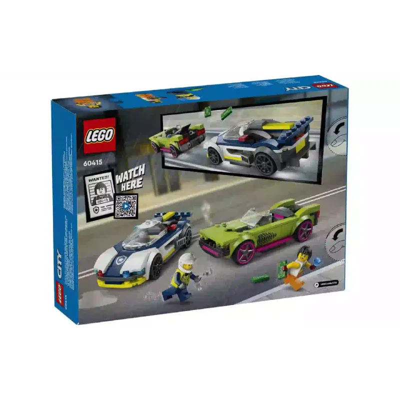 Construtor LEGO City Police Police Car and Muscle Car Chase (60415)