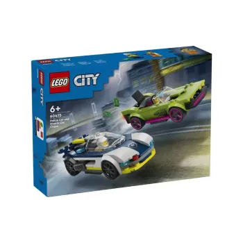 Konstruktőr LEGO City Police Police Car and Muscle Car Chase (60415)
