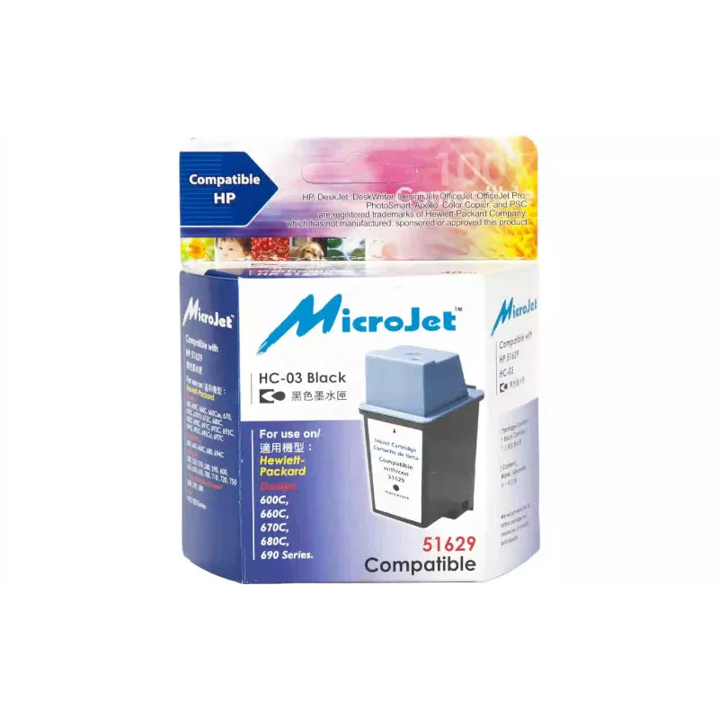 Cartucho MicroJet HP №29, Black (HC-03)