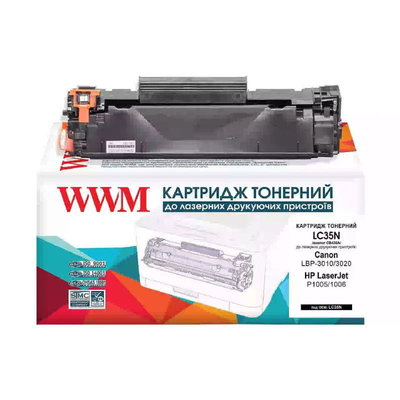 Kartuša WWM CB435A, Black (LC35N)