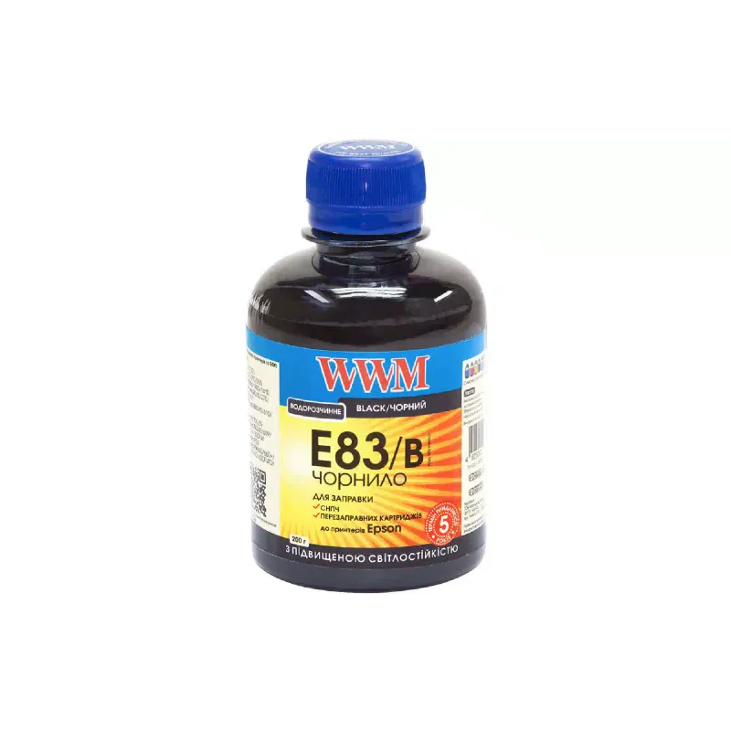 Črnilo WWM, Black (E83/B)