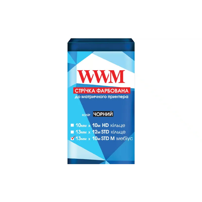 Cinta de tinta WWM, Black (R13.10SM)