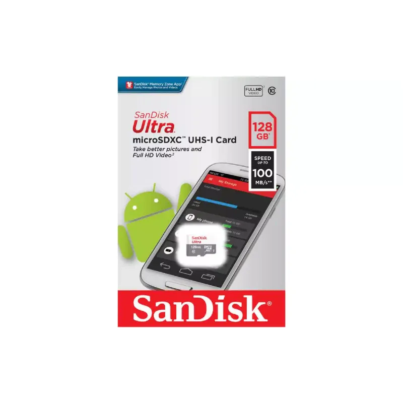 Карта памяти Sandisk 128Gb (SDSQUNR-128G-GN6MN)