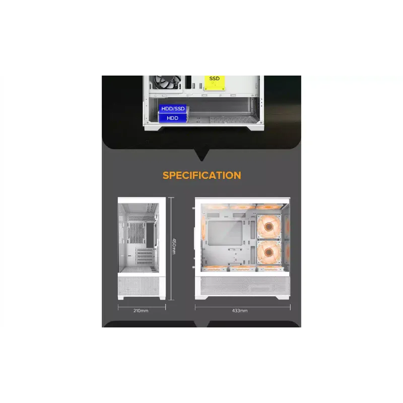 Корпус для ПК Gamemax  (Vista-MW)