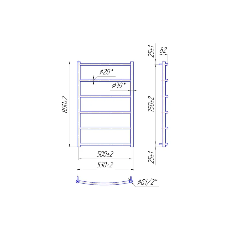 Toalheiro aquecido Mario (1.1.0107.01.P)