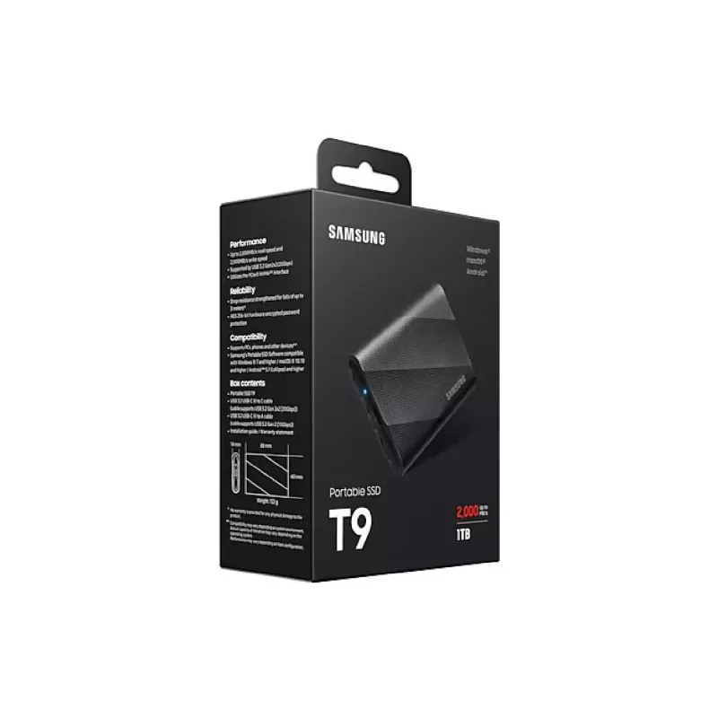 unidad USB Samsung T9 Shield (MU-PG1T0B/EU)