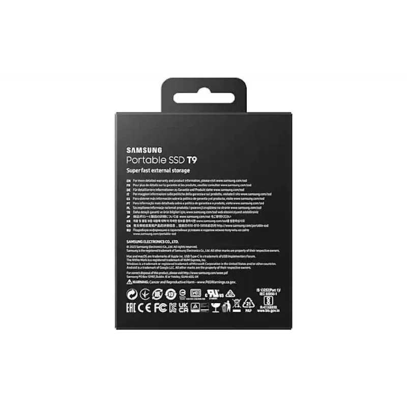 unidad USB Samsung T9 Shield (MU-PG1T0B/EU)