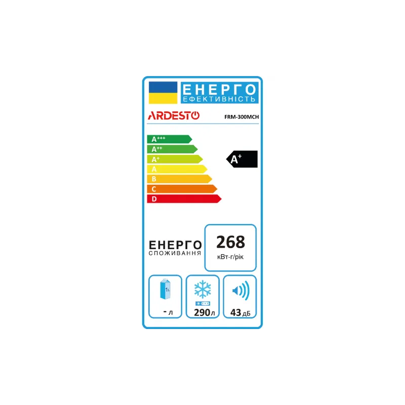 Freezer horizontal Ardesto, White (FRM-300MCH)