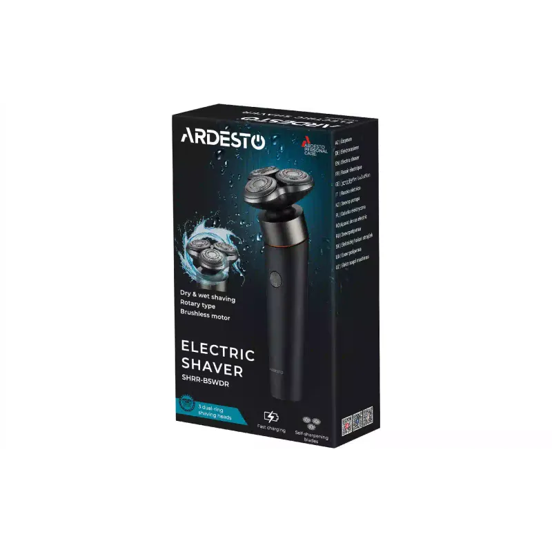 Електрическа самобръсначка Ardesto, Black (SHRR-B5WDR)