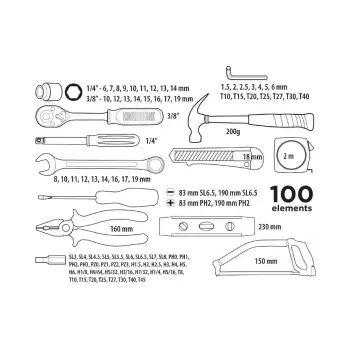 Комплект инструменти Top Tools (38D535)