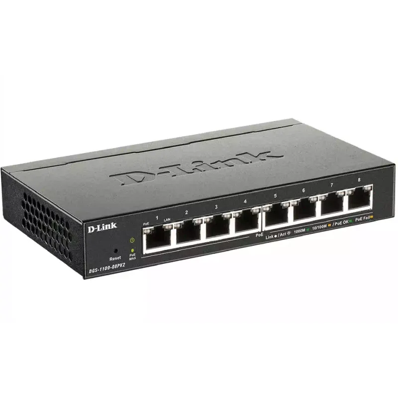 يُحوّل D-Link (DGS-1100-08PV2)