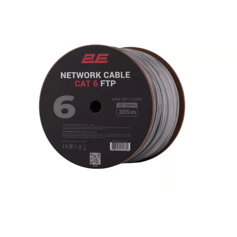 Kabel 2E, Gray (2E-CBL6EFTP-LSZH1-GRY)