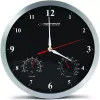 Wanduhr mit Thermometer und Hygrometer Esperanza , Black (EHC008K)