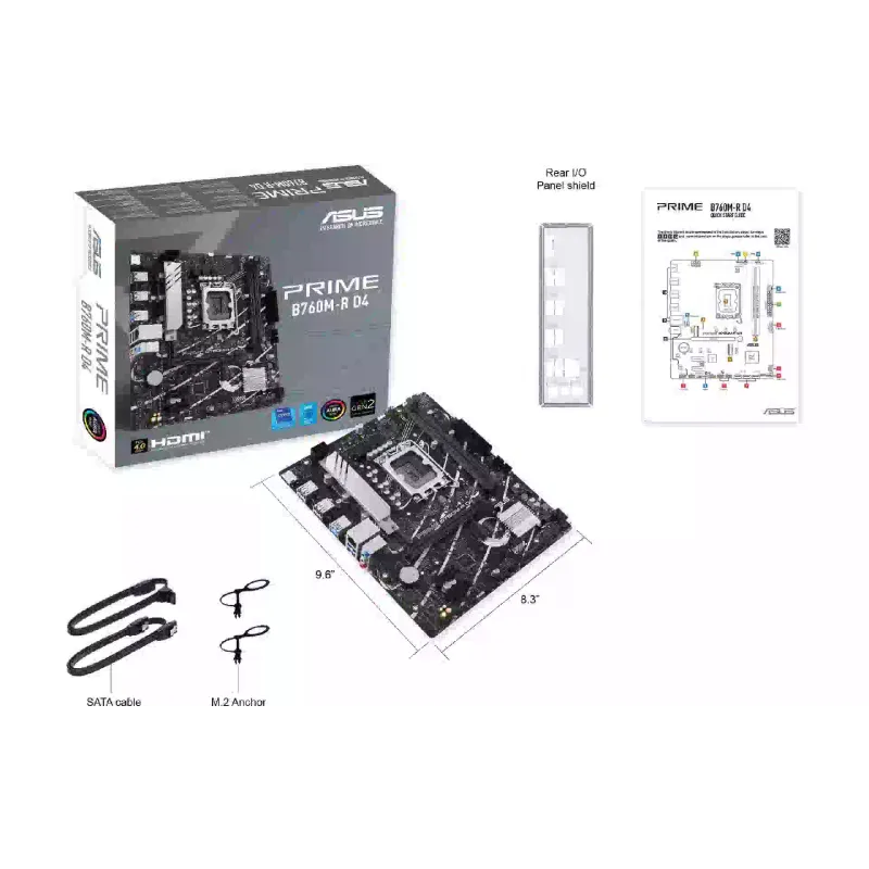 اللوحة الأم Asus Prime B760M-R (90MB1HA0-M0EAY0)