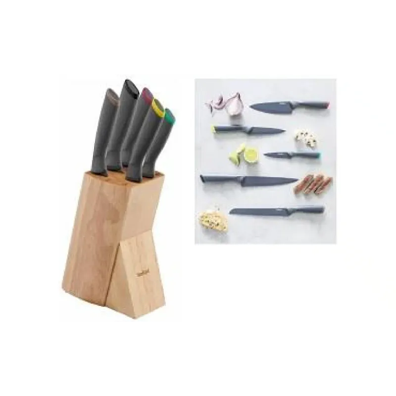 Conjunto de facas Tefal Fresh Kitchen, Black (K122S504)