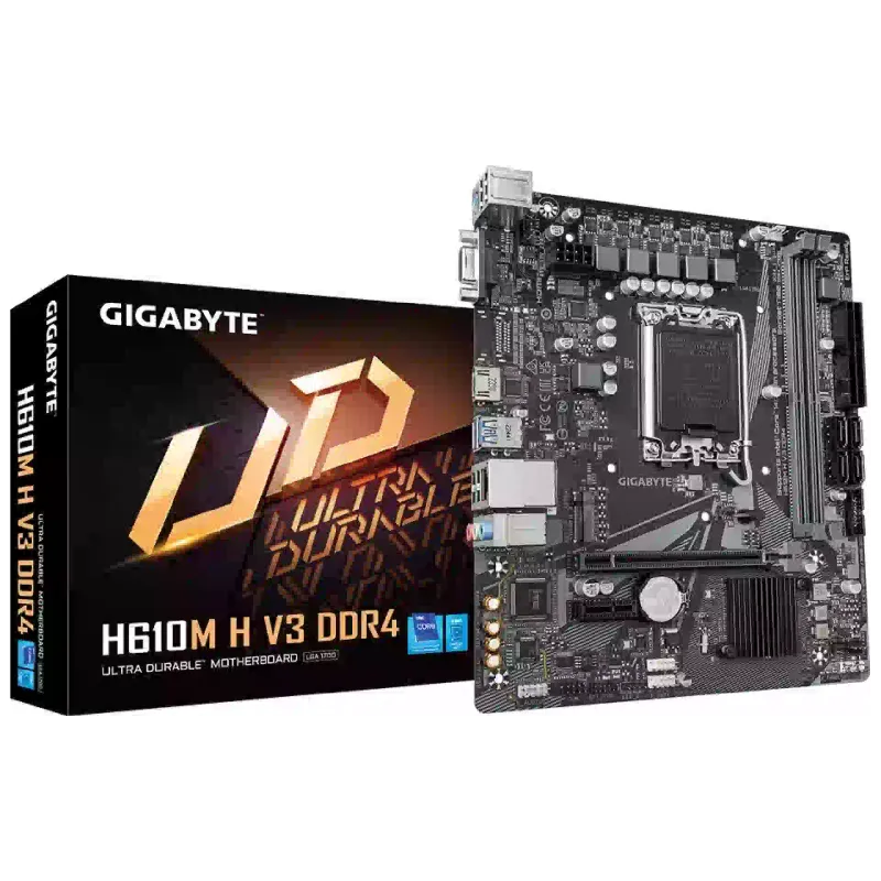 Материнська плата Gigabyte H610 (H610M H V3 DDR4), s1700
