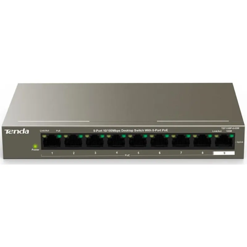 Διακόπτης Tenda (TEF1109P-8-63W)