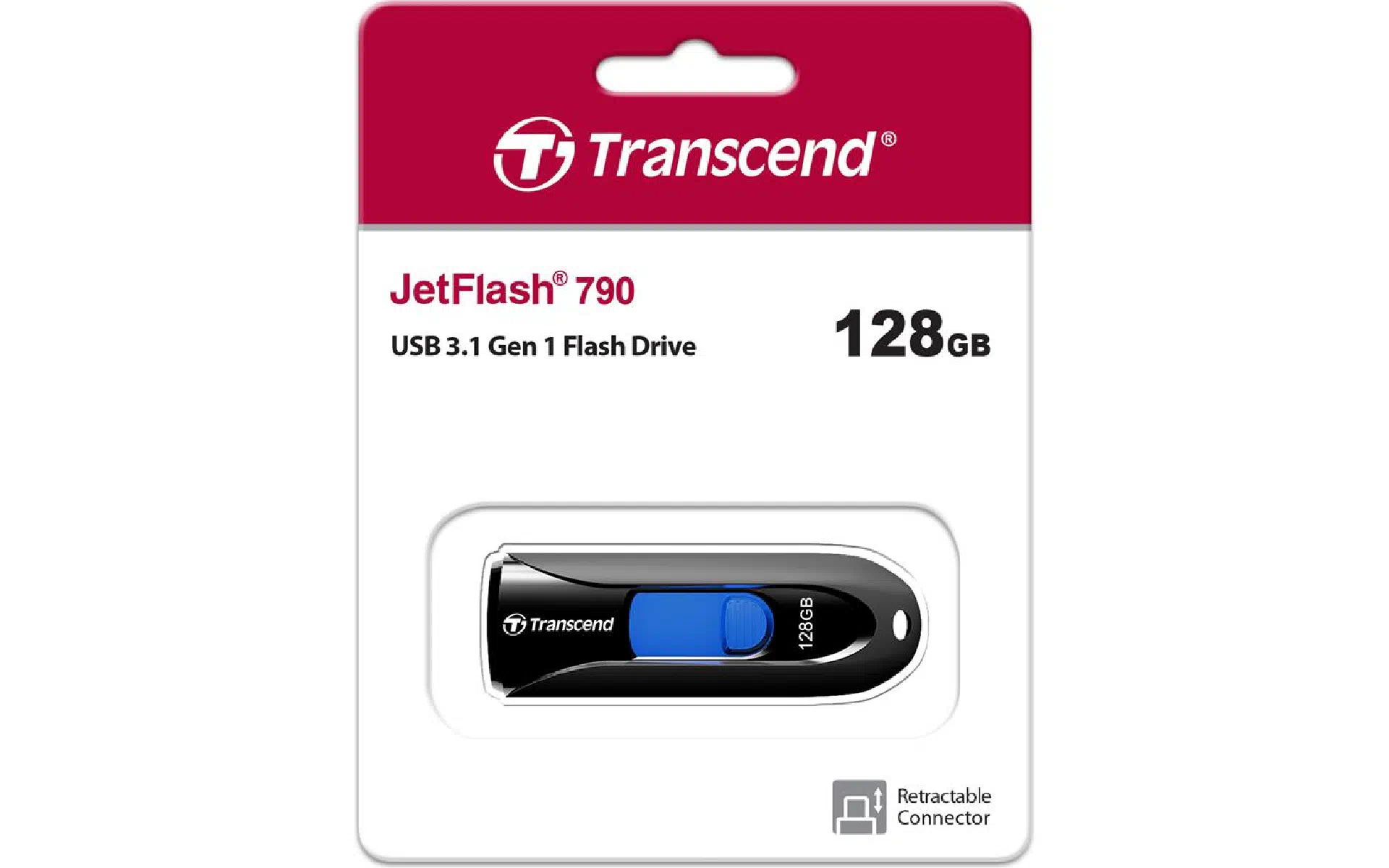 Накопитель USB Transcend (TS128GJF790K) Накопитель USB Transcend (TS128GJF790K)