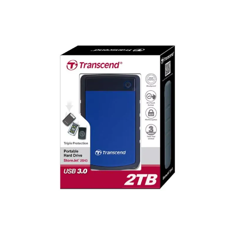 USB drive Transcend 2Tb Blue 25H3 (TS2TSJ25H3B)