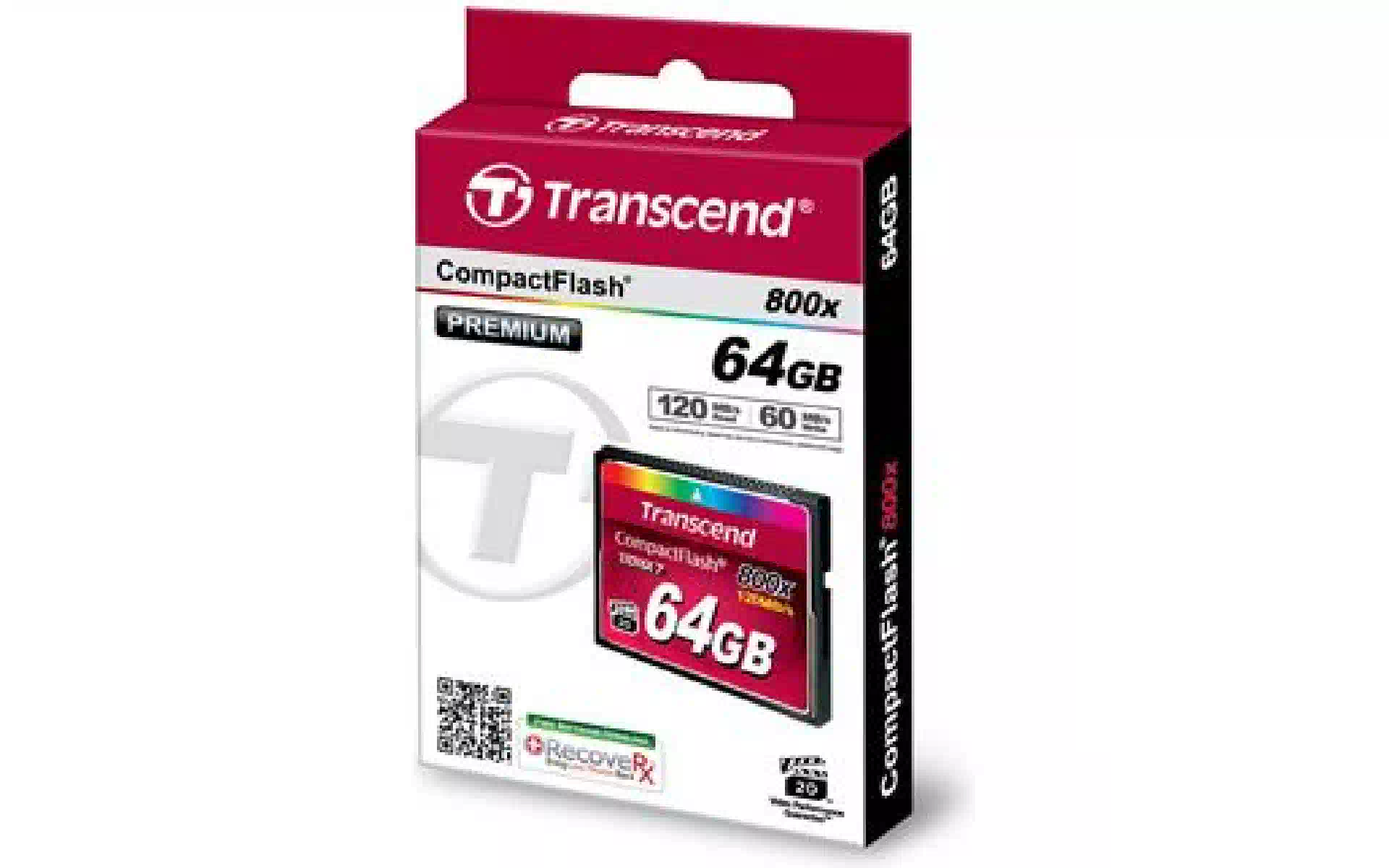 Карта памяти Transcend 64Gb 800X (TS64GCF800) Карта памяти Transcend 64Gb 800X (TS64GCF800)