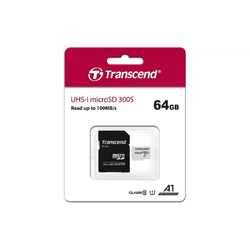 Tarjeta de memoria Transcend (TS64GUSD300S-A)