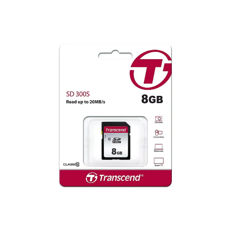 بطاقة الذاكرة Transcend (TS8GSDC300S)