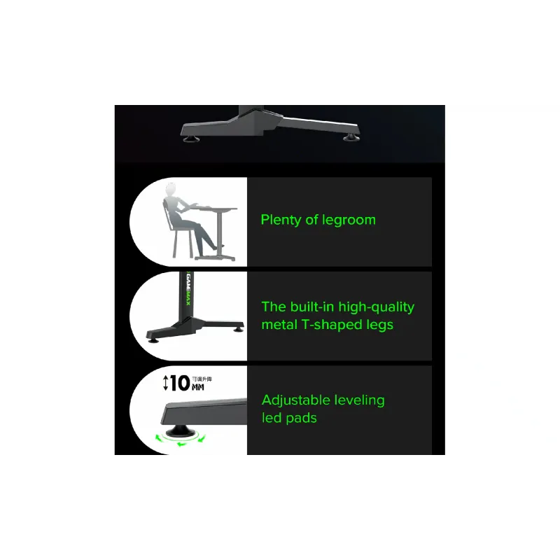 Computertisch Gamemax, Black (D140 Carbon)