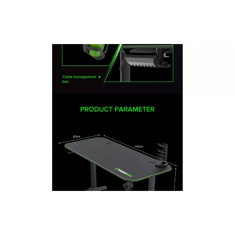 Computertisch Gamemax, Black (D140 Carbon)