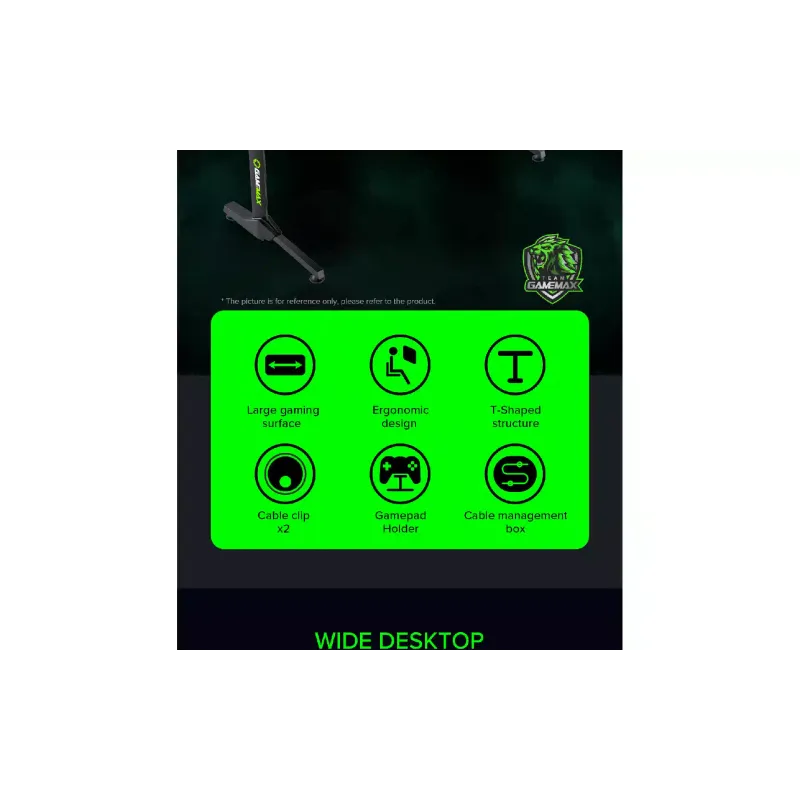 Computertisch Gamemax, Black (D140 Carbon)