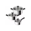 Набор кухонной посуды Tefal Delicious, нерж. сталь/стекло, 6 шт (B925S655)