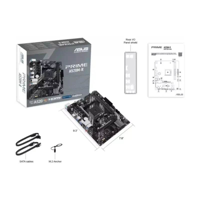 Дънна платка Asus Prime A520M-R (PRIME A520M R)