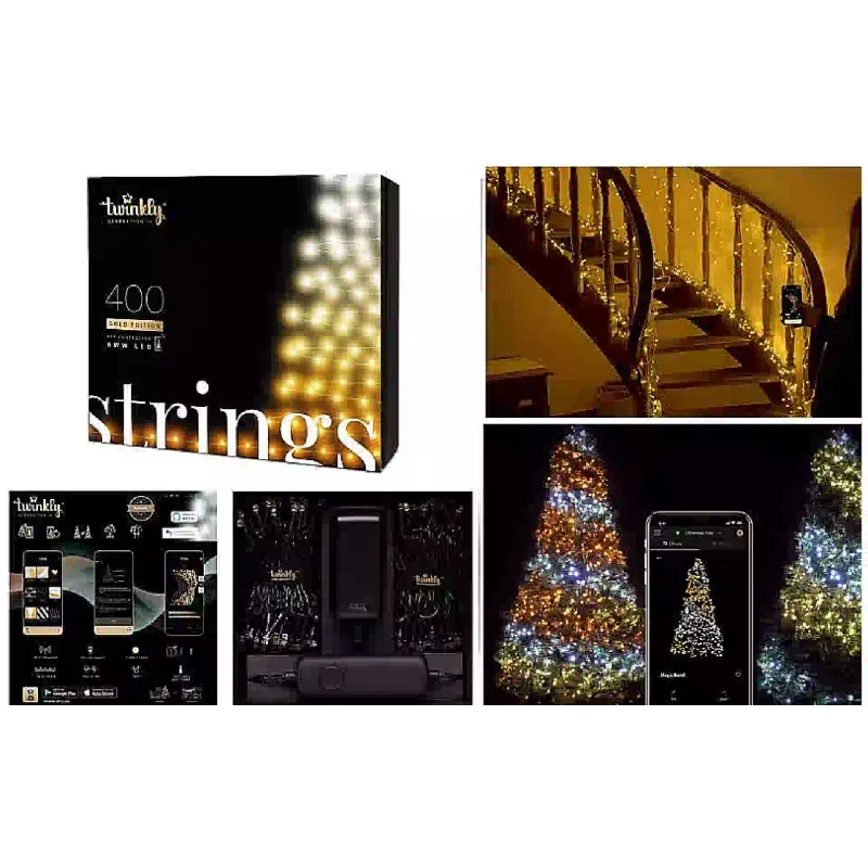 Garland Twinkly, Black (TWS400GOP-BEU)