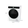 آلة التجفيف Gorenje, White (DNS92)