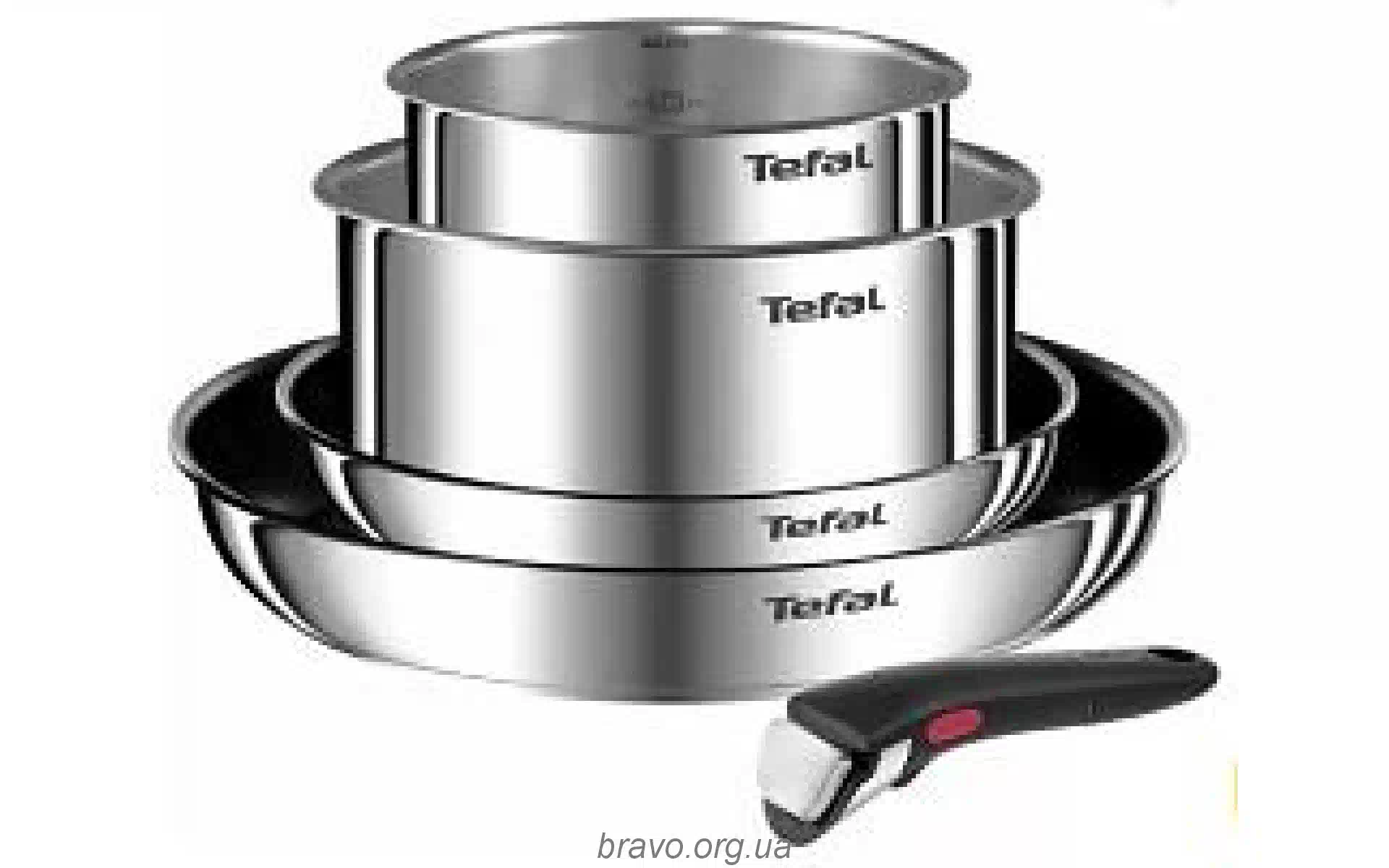Набір посуду Tefal Ingenio Emotion (L897S574), нержавіюча сталь, 5 шт Набір посуду Tefal Ingenio Emotion (L897S574), нержавіюча сталь, 5 шт
