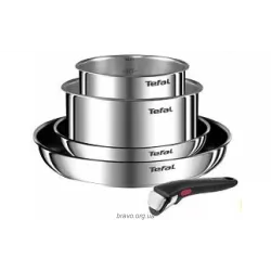 Набір посуду Tefal Ingenio Emotion (L897S574), нержавіюча сталь, 5 шт Набір посуду Tefal Ingenio Emotion (L897S574), нержавіюча сталь, 5 шт