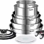 Conjunto de utensílios de cozinha Tefal Ingenio Emotion, Silver (L897SD74)