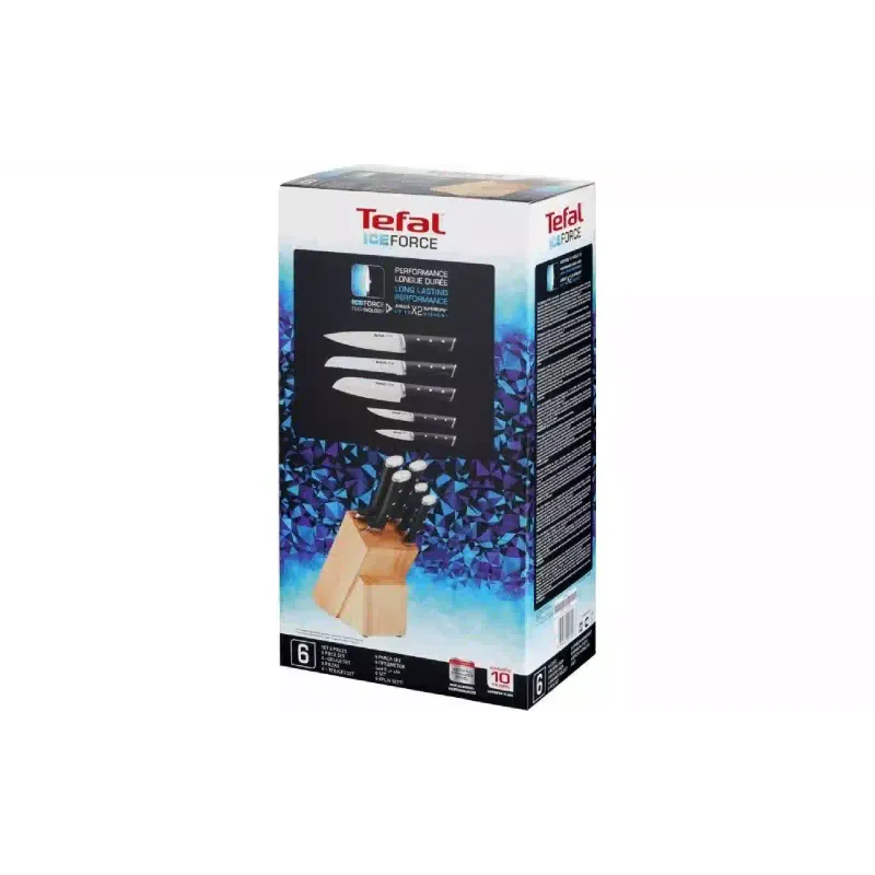 Conjunto de facas Tefal Ice Force, Black (K232S574)