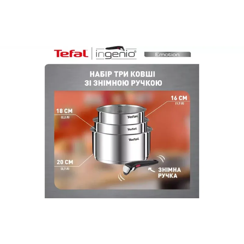 Комплект кухненски прибори Tefal Ingenio Emotion (L8964S55)
