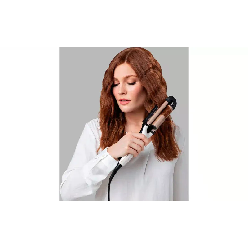 Σίδερο για μπούκλες Remington ProLuxe, White/Gold (CI91AW)