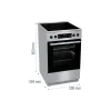 موقد سيراميك زجاجي Gorenje, Stainless steel (GECS5C70XPA)
