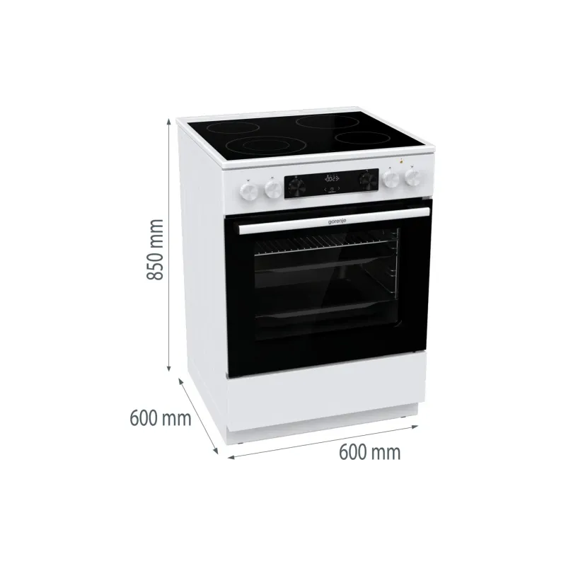 موقد كهربائي Gorenje, White (GECS6C70WC)