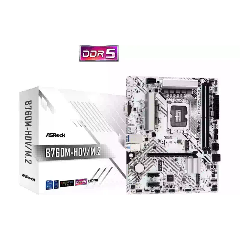 اللوحة الأم ASRock (B760M HDV/M.2)