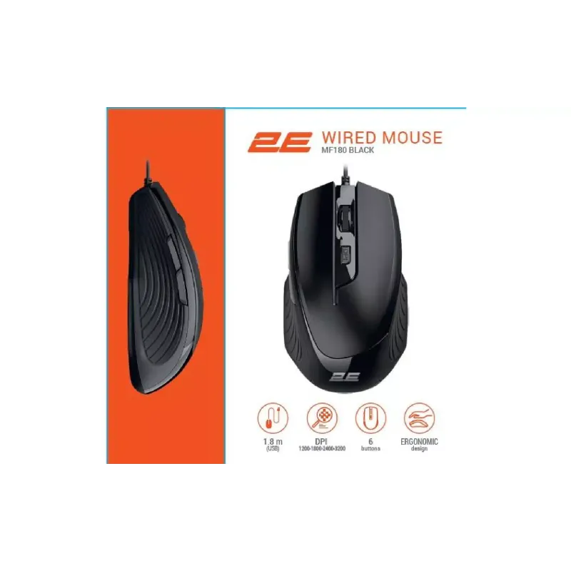 Mouse 2E  Black (2E-MF180UB)