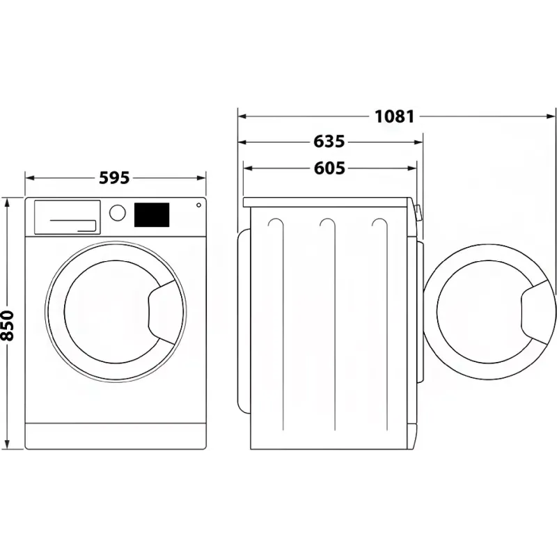 Pralno-sušilni stroj Whirlpool, White (FFWDB1176258BCVUA)